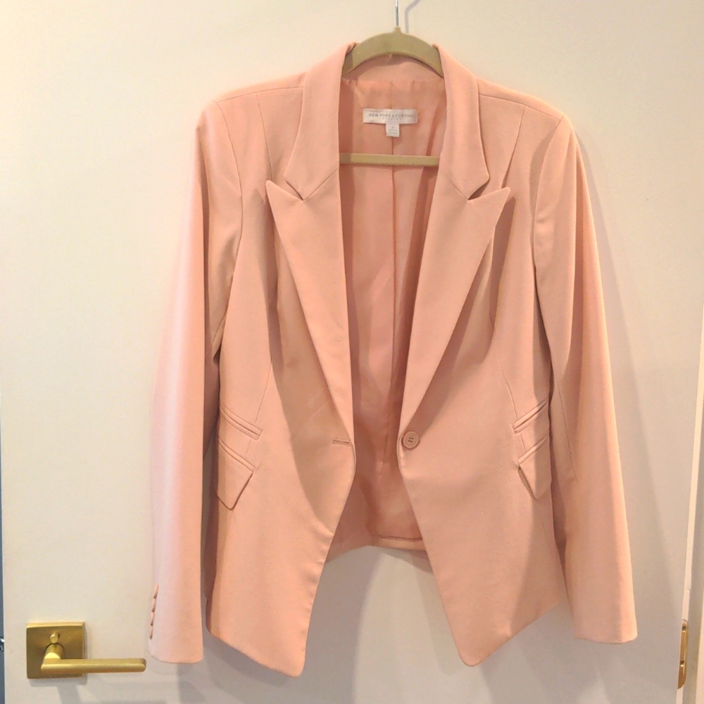 New York & Company pink blazer - size 8